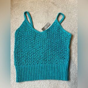 J. Crew Turquoise Knit Tank Top